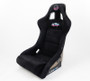 NRG FRP-302BK-ULTRA - FRP Bucket Seat ULTRA Edition - Large (Black Alcantara/Gold Glitter Back)