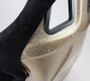 NRG FRP-302BK-ULTRA - FRP Bucket Seat ULTRA Edition - Large (Black Alcantara/Gold Glitter Back)