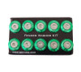 NRG FW-100GN - Fender Washer Kit w/Rivets For Plastic (Green) - Set of 10