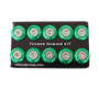 NRG FW-100GN - Fender Washer Kit w/Rivets For Plastic (Green) - Set of 10