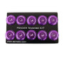 NRG FW-150PP - Fender Washer Kit w/Color Matched M6 Bolt Rivets For Plastic (Purple) - Set of 10