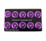 NRG FW-150PP - Fender Washer Kit w/Color Matched M6 Bolt Rivets For Plastic (Purple) - Set of 10