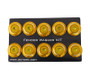 NRG FW-150RG - Fender Washer Kit w/Color Matched M6 Bolt Rivets For Plastic (Rose Gold) - Set of 10