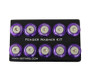 NRG FW-100PP - Fender Washer Kit w/Rivets For Plastic (Purple) - Set of 10