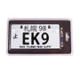 NRG MP-001-EK9 - Mini JDM Style Aluminum License Plate (Suction-Cup Fit/Universal) - EK9
