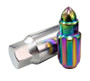 NRG LN-LS500MC-21 - 500 Series M12 X 1.5 Bullet Shape Steel Lug Nut Set - 21 Pc w/Lock Key - Neochrome
