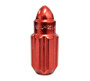 NRG LN-LS500RD-21 - 500 Series M12 X 1.5 Bullet Shape Steel Lug Nut Set - 21 Pc w/Lock Key - Red