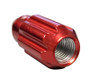 NRG LN-LS500RD-21 - 500 Series M12 X 1.5 Bullet Shape Steel Lug Nut Set - 21 Pc w/Lock Key - Red