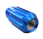 NRG LN-LS500BL-21 - 500 Series M12 X 1.5 Bullet Shape Steel Lug Nut Set - 21 Pc w/Lock Key - Blue