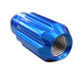 NRG LN-LS500BL-21 - 500 Series M12 X 1.5 Bullet Shape Steel Lug Nut Set - 21 Pc w/Lock Key - Blue