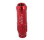 NRG LN-LS700RD-21 - 700 Series M12 X 1.5 Steel Lug Nut w/Dust Cap Cover Set 21 Pc w/Locks & Lock Socket - Red