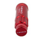 NRG LN-LS700RD-21 - 700 Series M12 X 1.5 Steel Lug Nut w/Dust Cap Cover Set 21 Pc w/Locks & Lock Socket - Red
