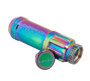 NRG LN-LS710MC-21 - 700 Series M12 X 1.25 Steel Lug Nut w/Dust Cap Cover Set 21 Pc w/Locks & Lock Socket - Neochrome