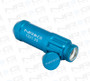 NRG LN-LS710BL-21 - 700 Series M12 X 1.25 Steel Lug Nut w/Dust Cap Cover Set 21 Pc w/Locks & Lock Socket - Blue