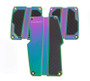 NRG PDL-100MC - Brushed Aluminum Sport Pedal M/T - Neochrome w/Black Carbon