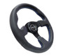 NRG RST-012R-BL - Reinforced Steering Wheel (320mm) Black Leather w/Blue Stitching