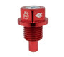 NRG NOP-100RD - Magnetic Oil Drain Plug M14X1.5 Acura/Honda/Mazda/Mitsubishi - Red