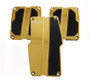 NRG PDL-100CG - Brushed Aluminum Sport Pedal M/T - Chrome Gold w/Black Carbon