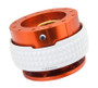 NRG SRK-210OR/GL - Quick Release Kit - Pyramid Edition - Orange Body / Glow In The Dark Pyramid Ring