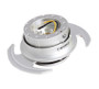 NRG SRK-650SL - Quick Release Kit Gen 3.0 - Silver Body / Silver Ring w/Handles