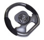 NRG ST-X10CF-S - Carbon Fiber Steering Wheel (320mm) CF Center Plate & Two-Tone Carbon w/Suede Trim Handles