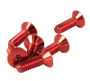 NRG SWS-100RD - Steering Wheel Screw Upgrade Kit (Conical) - Red