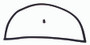 Omix 12304.02 - Liftgate Inner Glass Seal 76-86 Jeep CJ7