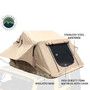 Overland Vehicle Systems 18119733 - LD TMBK 3 Roof Top Tent With Annex - Tan Base With Green Rain Fly, Black Aluminum Base, Black Ladder