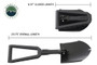 Overland Vehicle Systems 19049901 - Multi Functional Military Style Utility Shovel for extreme