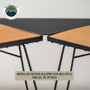 Overland Vehicle Systems 30100030 - Kick It Camp Table Wood Base & Storage Bag