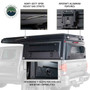 Overland Vehicle Systems 70100105 - MagPak Camper W/Tent, Lights, Rear Molle Panel, Side Tie Downs, Front and Rear Windows 14-24 GM Colorado 5 Foot Bed