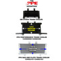 PPE 124062103 - 2003-2005 GM 6.6L Duramax w/ Allison Transmission Bar and Plate Transmission Cooler  Diesel