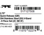 PPE 517127508 - 2.75 Inch V Band 8 Piece Set 2C 3M 3F QR  Diesel