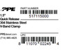 PPE 517115000 - 1.5 Inch V Band Clamp Quick Release  Diesel