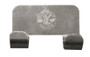 Pit-Pal Products 651 - Push Broom Holder - Wall Mount - 8 x 5.25 x 4.25 in - Aluminum - Natural - Each