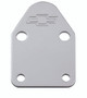 Proform 141-210 - Fuel Pump Block-Off Plate Chrome with Bowtie Logo Fits SB Chevy V8 Engines Chevrolet Performance Parts