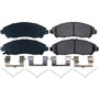 PowerStop 17-1723N - Power Stop 2021 Honda Pilot Front Z17 Evo Ceramic Brake Pads w/Hardware