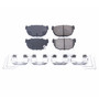 PowerStop 17-230 - Power Stop 86-88 Nissan 200SX Rear Z17 Evolution Ceramic Brake Pads w/Hardware