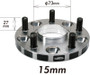 Project Kics W5115W167 - 12X1.50 HUB67MM 5-114.3 Wide Tread Spacers - 15MM