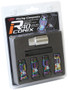 Project Kics WYIF43NK - 12X1.25 R40 Iconix Neochrome Lug Nut Lock Set - 4