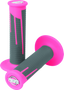 ProTaper 021684 - Full Diamond Clamp-On Grips - Neon Pink/Dark Gray ProTaper 021684 - Full Diamond Clamp-On Grips - Neon Pink/Dark Gray