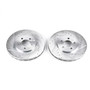 PowerStop AR8342XPR - Power Stop 95-00 Chrysler Cirrus Front Evolution Drilled & Slotted Rotors - Pair