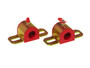 Prothane 19-1154 - Universal Greasable Sway Bar Bushings - 3/4in - Type A Bracket - Red