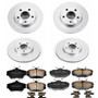 PowerStop CRK1320 - Power Stop 96-99 Ford Taurus Front & Rear Z17 Evolution Geomet Coated Brake Kit