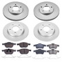 PowerStop CRK122 - Power Stop 04-05 Mazda 3 Front & Rear Z17 Evolution Geomet Coated Brake Kit