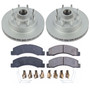 PowerStop CRK1893 - Power Stop 99-02 Ford F-350 Super Duty Front Z17 Coated Brake Kit