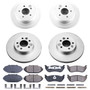 PowerStop CRK2861 - Power Stop 98-02 Ford Crown Victoria Front & Rear Z17 Evolution Geomet Coated Brake Kit