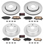 PowerStop CRK2798 - Power Stop 07-17 Jeep Wrangler Front & Rear Z17 Evolution Geomet Coated Brake Kit