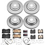 PowerStop CRK4112 - Power Stop 07-09 Lexus LS460 Front & Rear Z17 Evolution Geomet Coated Brake Kit