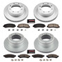 PowerStop CRK4033 - Power Stop 05-10 Ford F-350 Super Duty Front & Rear Z17 Coated Brake Kit